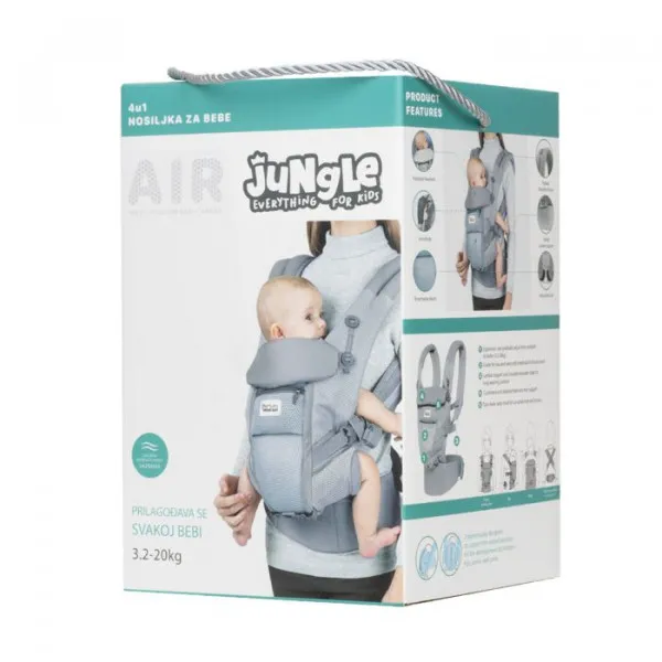 Jungle kengur nosiljka 4u1 Mesh Airy