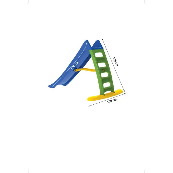 Dohany toys brzi tobogan 170 cm,plavi
