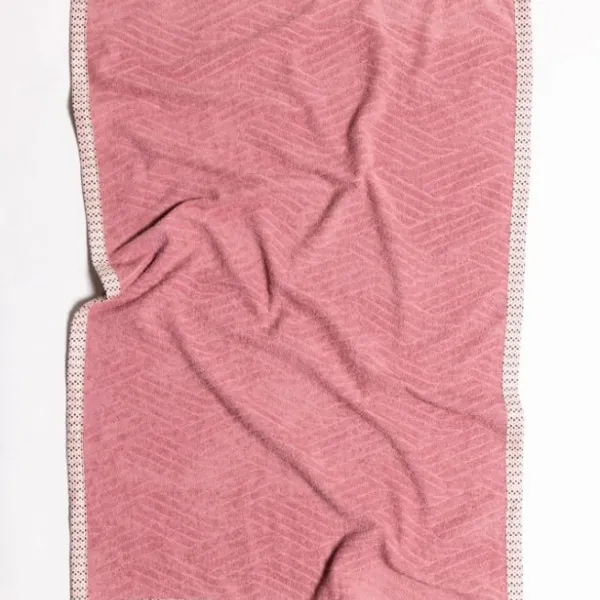Stefan pokrivac od frotira 70x100, roze