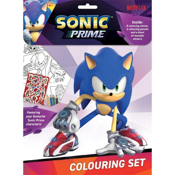 Sonic prime set za bojanje 