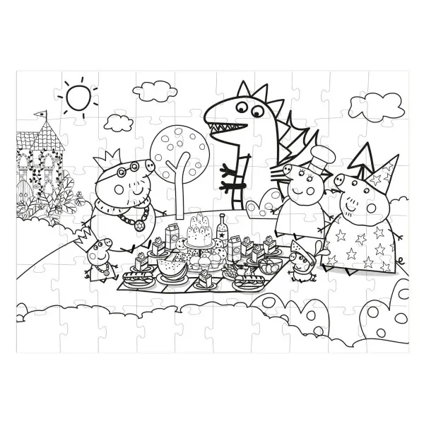 Dodo puzzle 2u1 Peppa prase, piknik 60 kom