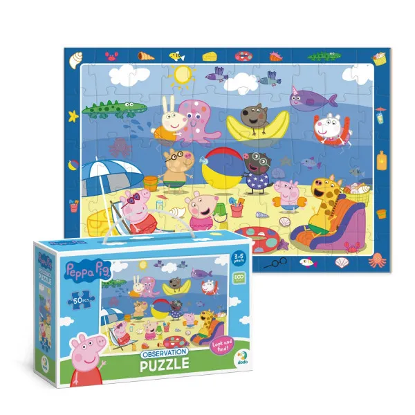 Dodo puzzle Peppa prase,letnji odmor 50 kom