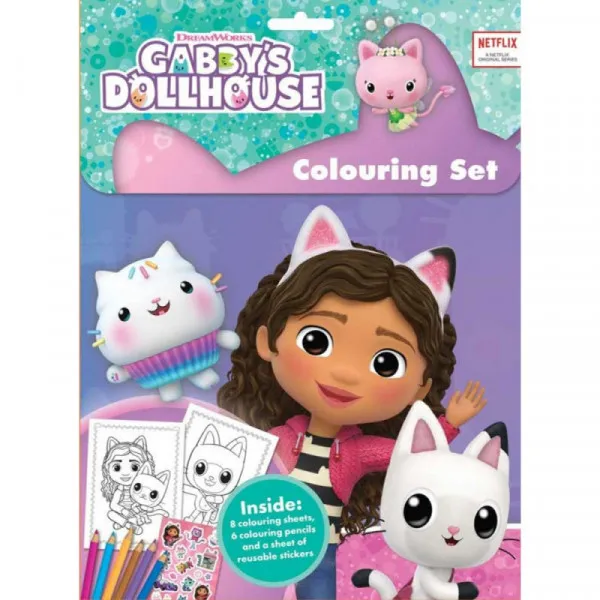 Commodore Gabby´s dollhouse bojanka sa boj i nalep 
