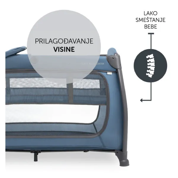Hauck prenosivi krevetac Play n Relax Center, Blue