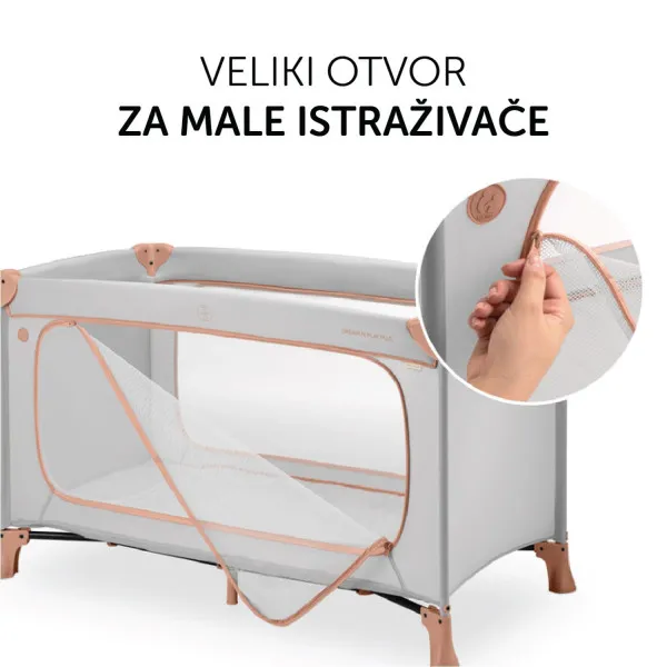 Hauck prenosivi krevetac Dream n Play Plus,Cork 
