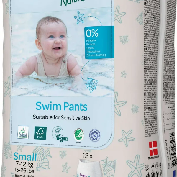 Bambo Nature gacice za kupanje S, 7-12 kg, 12kom