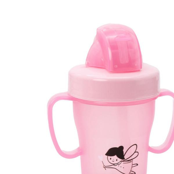 Baby Chef no-spill sa slamčicom 200ml, 9m+, roze 