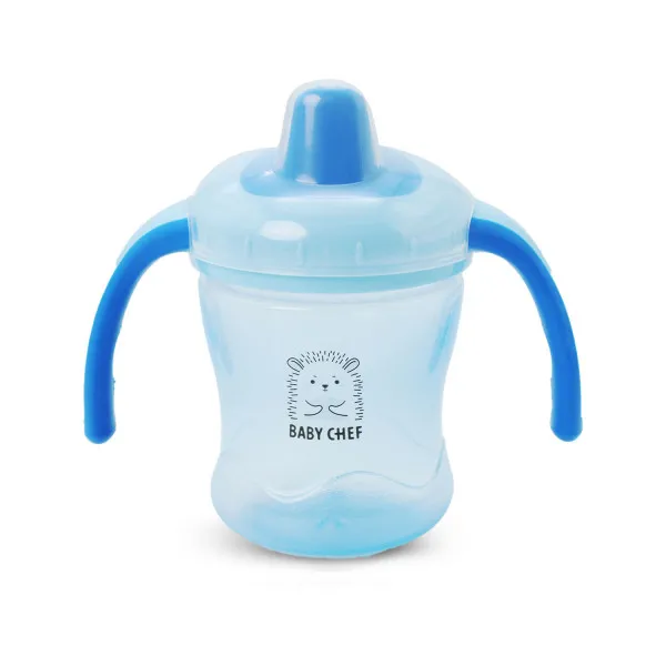 Baby Chef no-spill flašica 210ml, 6m+, plava