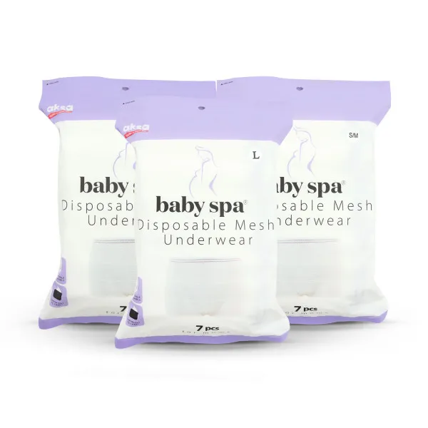 Baby Spa mrežaste gaćice za porodilje L 7 kom