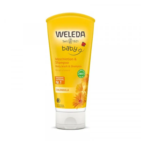 Weleda Šampon i losion za kupanje neven 200 ml 
