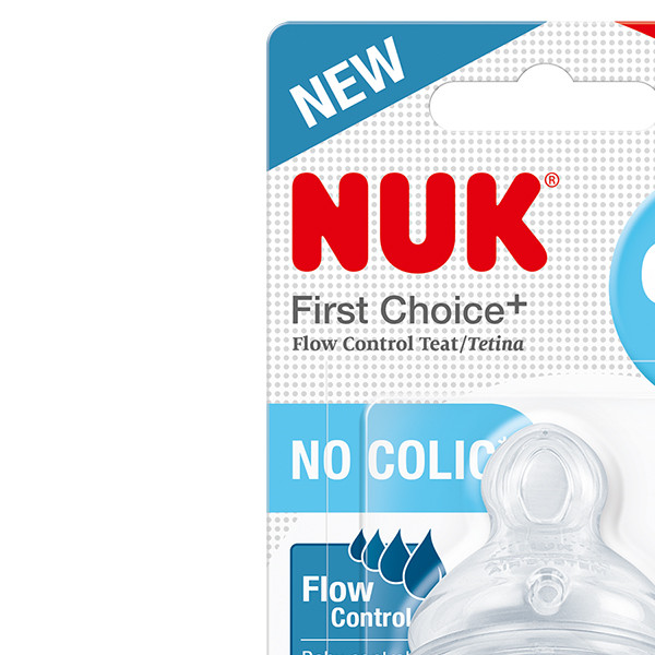 Nuk cucla FC+ za sve tipove hrane vel m 6-18m 2kom 
