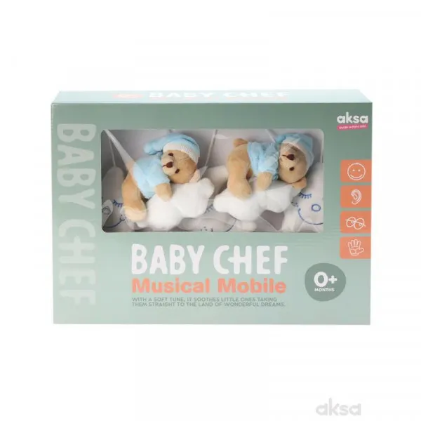Baby chef muzička vrteška plava 
