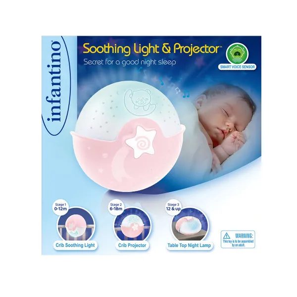 Infantino noćna lampa roza
