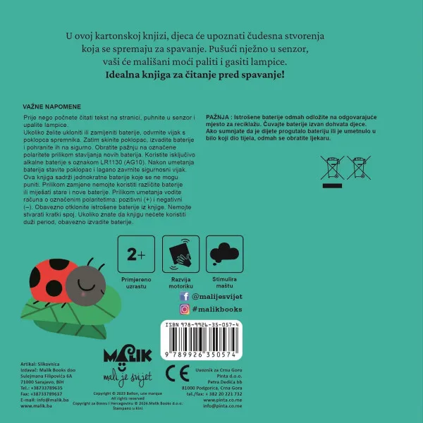 Malik Moja knjiga s lampicama - laku noć 
