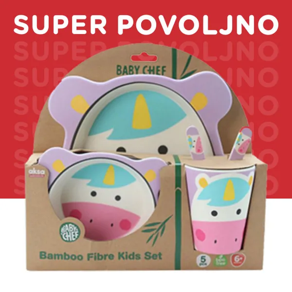 Baby Chef set za hranjenje jednorog 5kom