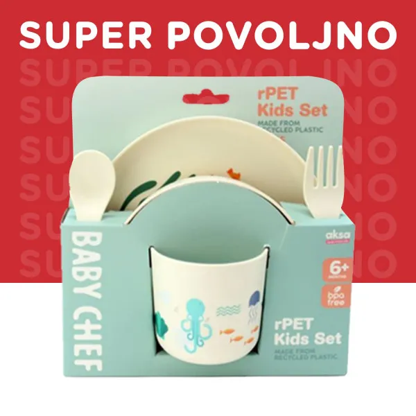 Baby Chef set za hranjenje okean 5kom
