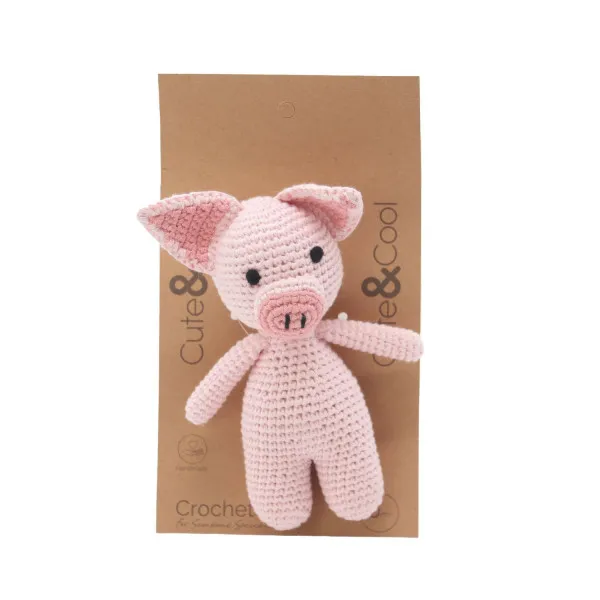 Cute&Cool pletena lutka 16cm prase 