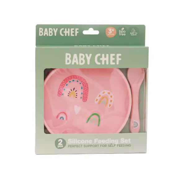 Baby Chef silikonski set za hranjenje, duga