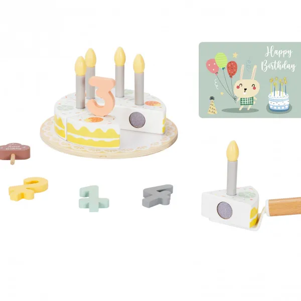 Cute&Cool drvena igračka set rođendanska torta