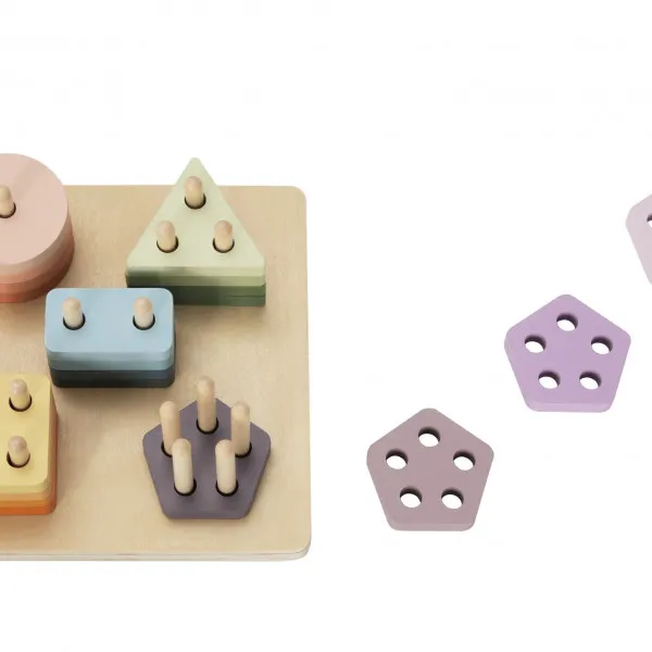 Cute&Cool drvena igračka geometrijski oblici