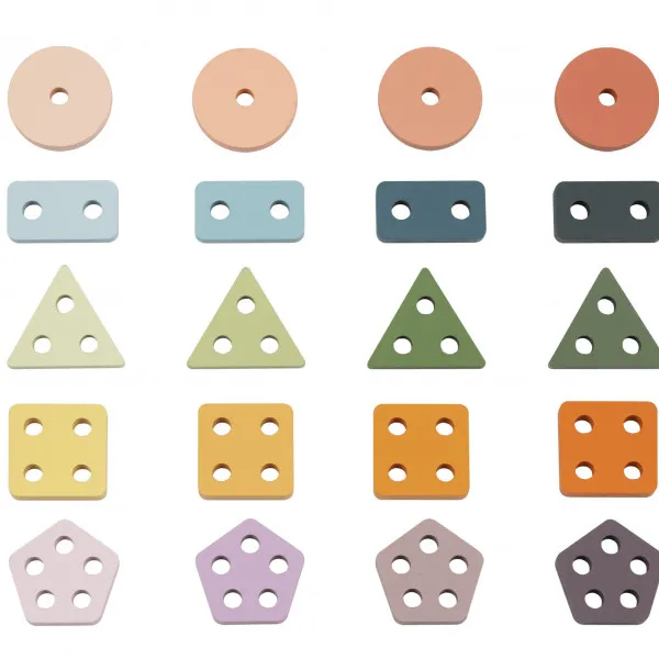 Cute&Cool drvena igračka geometrijski oblici