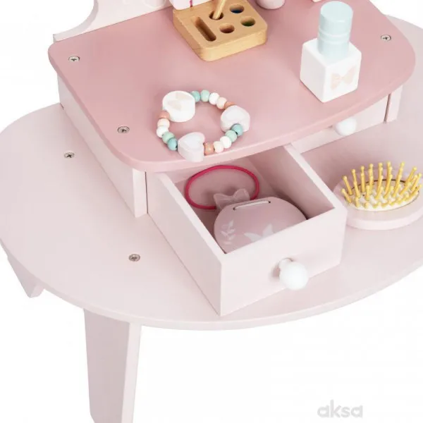 Cute&Cool drvena igračka make-up sto sa dodacima
