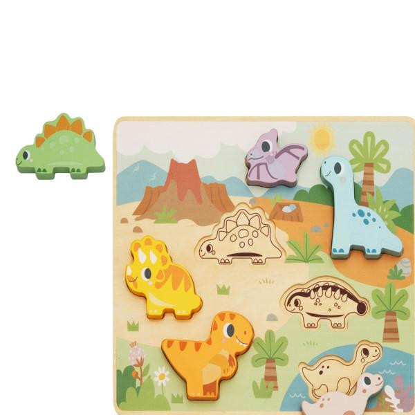 Cute&Cool drvena igračka umetaljka dinosaurus 