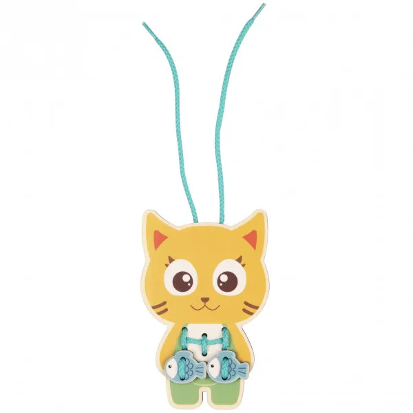 Cute&Cool drvena igračka pertlanja 5 životinja