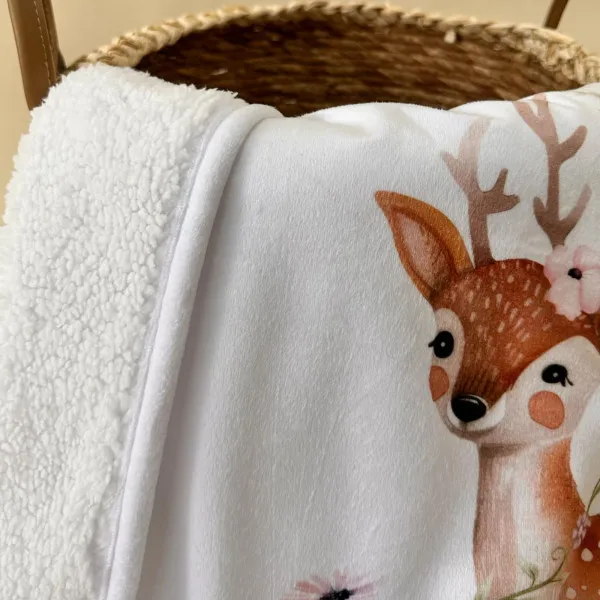 Baby Textil prekrivač sa krznom Bambi, 80x90cm