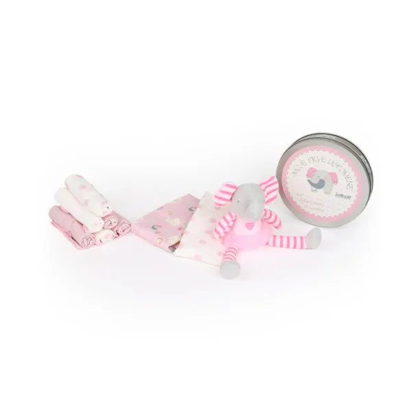 Jungle bebi set prvi otisak, roze