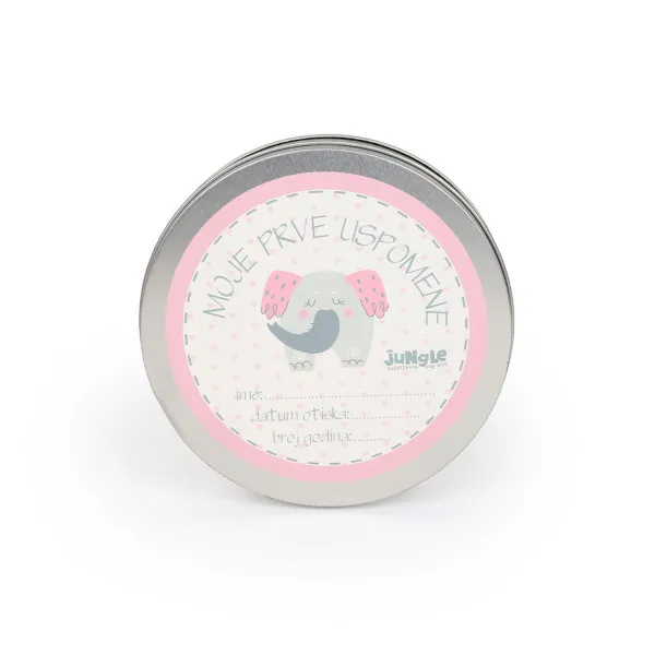 Jungle bebi set prvi otisak, roze