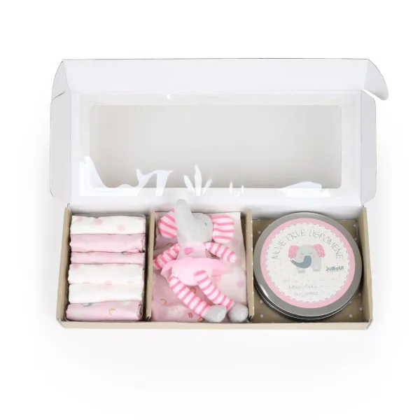 Jungle bebi set prvi otisak, roze