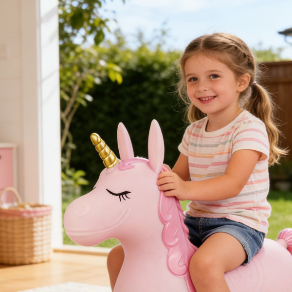 Cute&Cool igračka za skakanje roze jednorog 
