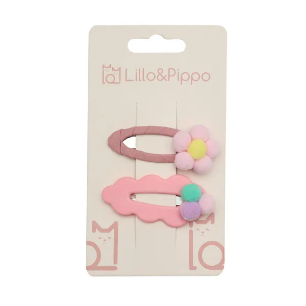 Lillo&Pippo šnalice za kosu 2/1 cvet 
