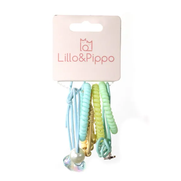 Lillo&Pippo gumice za kosu 6/1 mix 