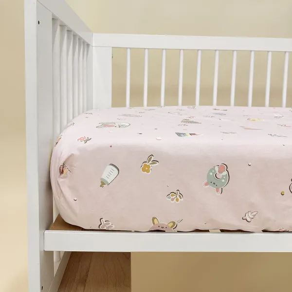 Lillo&Pippo čaršav lastiš Žirafe roze, 140x70