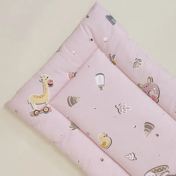 Lillo&Pippo jastuk za bebe Žirafe roze, 40x60