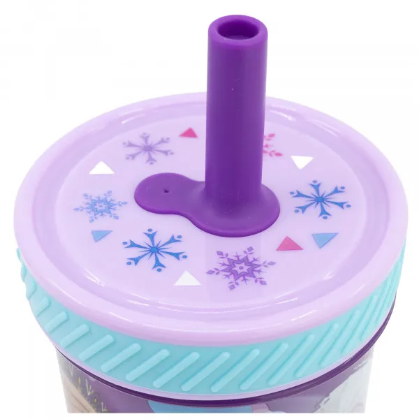 Stor čaša sa silikonskom slamčicom 370 ml Frozen