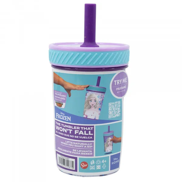 Stor čaša sa silikonskom slamčicom 370 ml Frozen