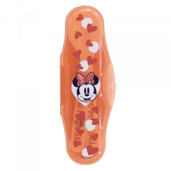 Stor plastična kašičica sa kutijom 2/1Minnie Mouse