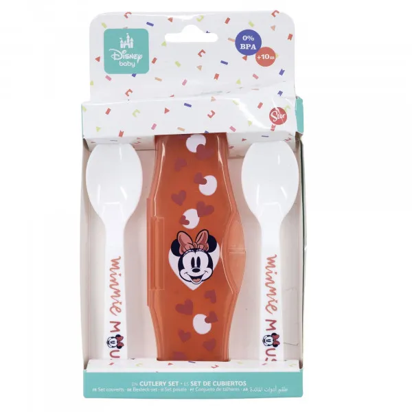 Stor plastična kašičica sa kutijom 2/1Minnie Mouse