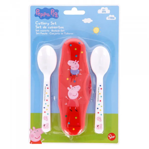 Stor plastična kašičica sa kutijom 2/1 Peppa Pig