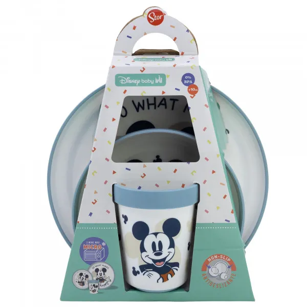 Stor neklizajući set za hranjenje 3/1,Mickey Mouse