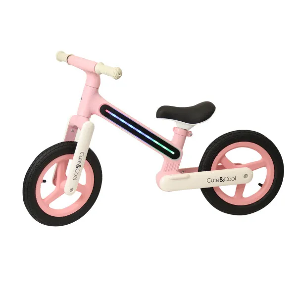 Cute&Cool balance bike sa svetlom roze
