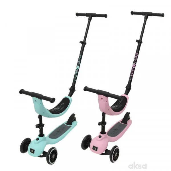 Cute&cool Mini Deluxe Scooter 4 in 1, Turquoise