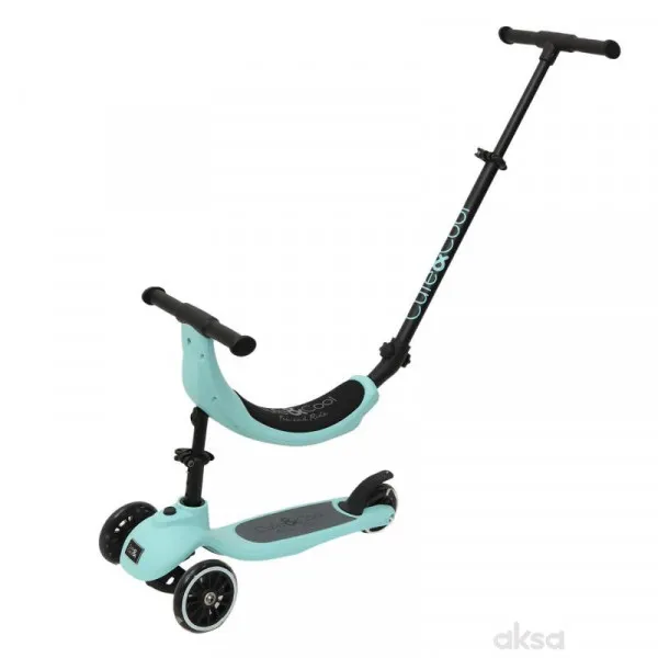 Cute&cool Mini Deluxe Scooter 4 in 1, Turquoise