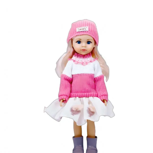 Cute&Cool lutka devojčica Blondy roze duks, 30cm