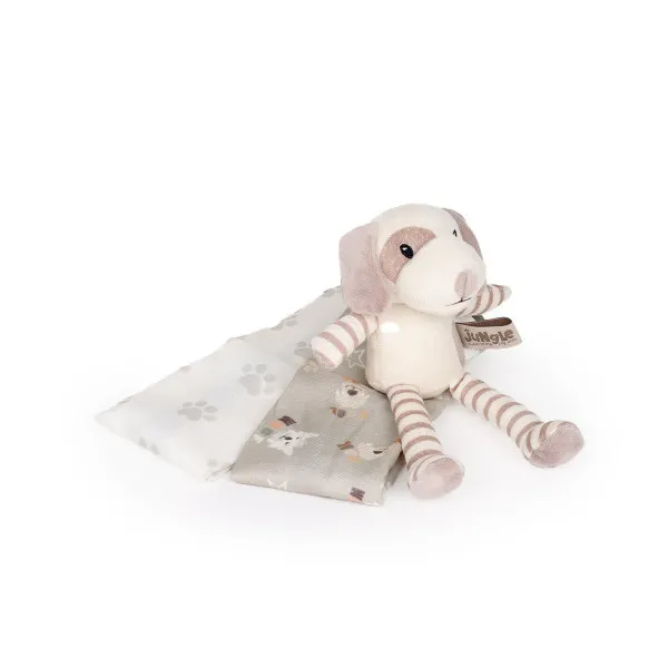 Jungle bebi set prvi otisak, sivi pas