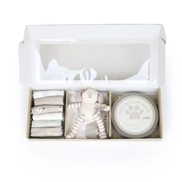 Jungle bebi set prvi otisak, sivi pas