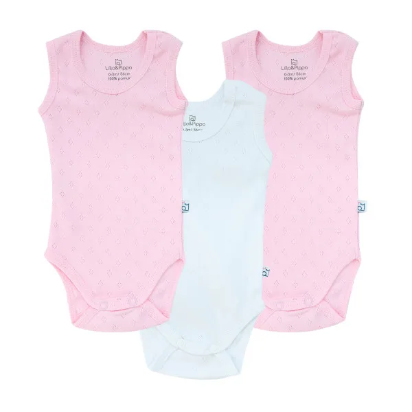 Lillo&Pippo bodi atlet 3/1, devojčice 